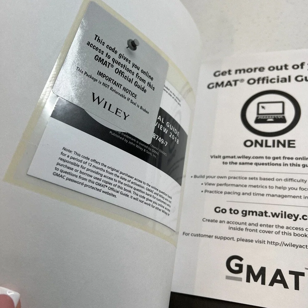 2018 Wiley GMAT Official Guide Quantitative Review, Verbal Review Book+Online 3x